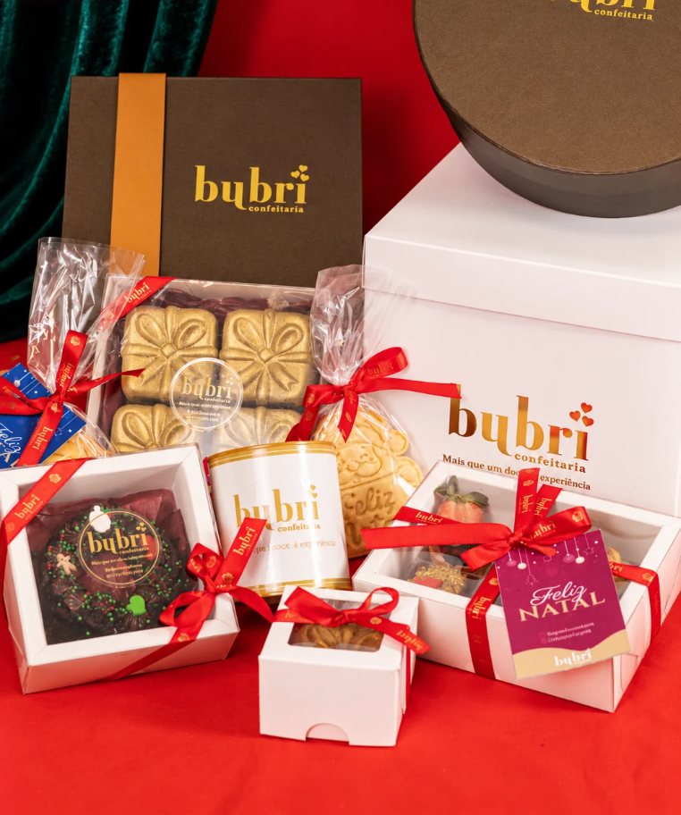 Kits de Natal da Bubri personalizados para empresas